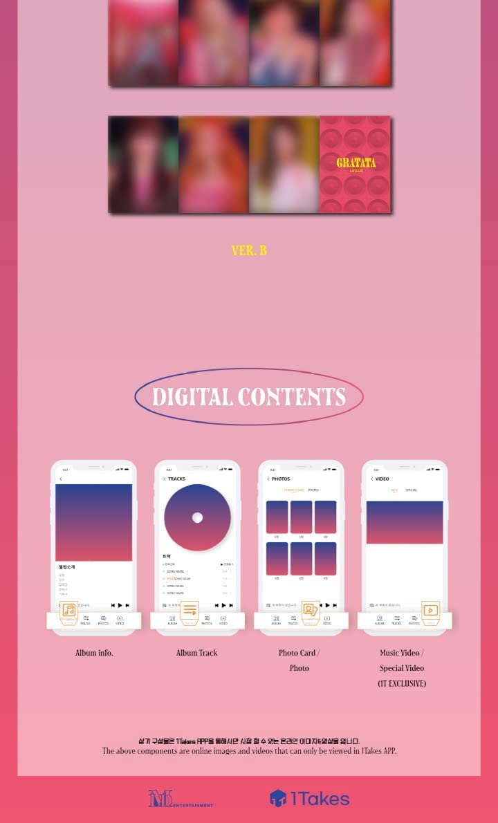 Lapillus GIRL's Round Album - K-Pop Fotokarten Set Mit Autogrammen