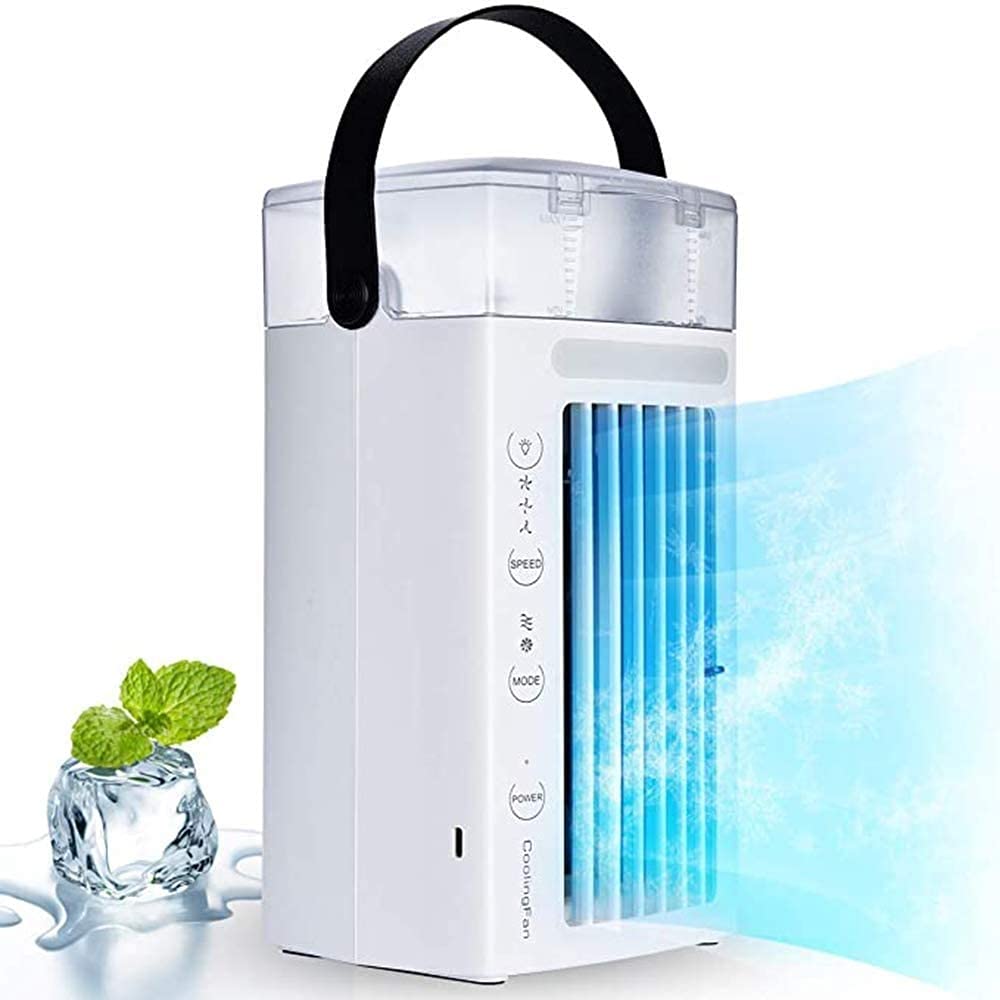 Ventilateur air conditionné silencieux avec humidificateur évaporatif