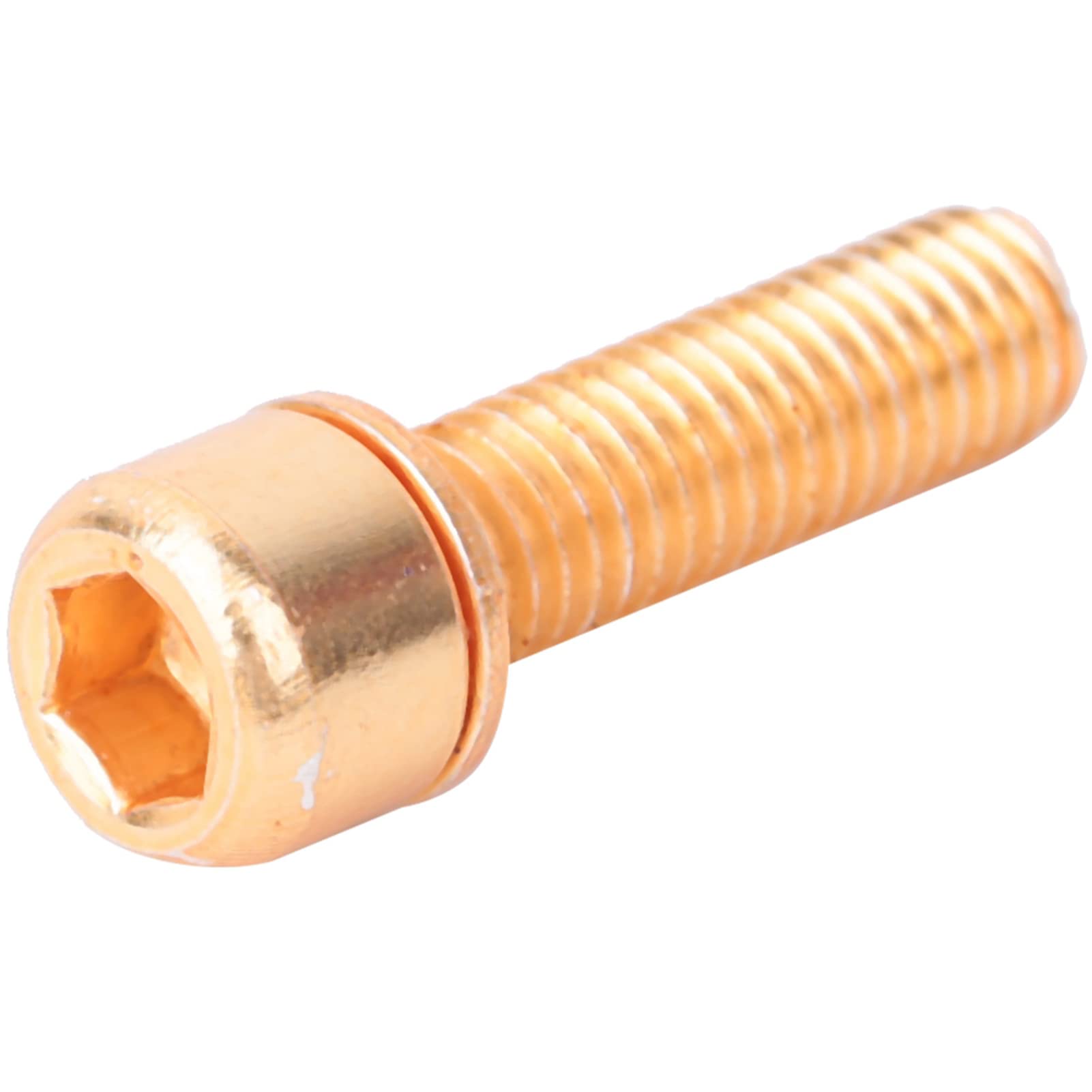 Lot De 6 Vis M5x18mm Pour Potence Vélo – Acier, Avec Entretoise, Rouge Ou Doré – Compatible VTT, Route, BMX