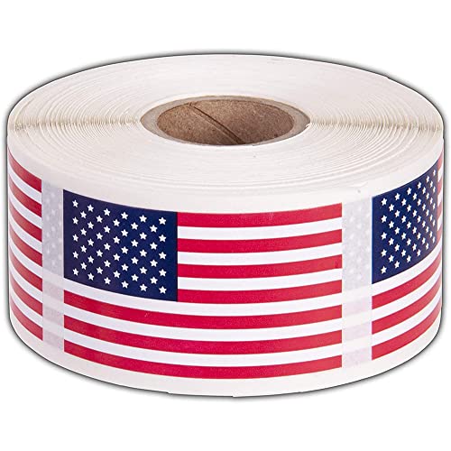 YOOMAO 250pcs Pegatizas de Bandera de los Estados Unidos