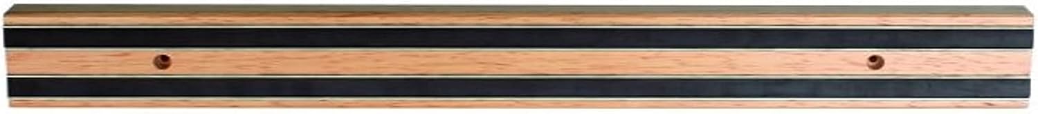 24" Magnetic Wooden Knife Tool Bar with Two Magnetic Strips - Multi-Purpose Knife Holder & Organizer