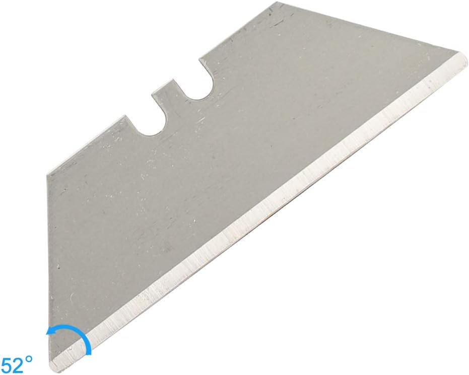 Nova Round Point Utility Knife Blades for Box Cutter, SK5 Carbon Steel, Durable and Cost-effective, Utility Blades for Most Standard Utility Knives, 100 Pack