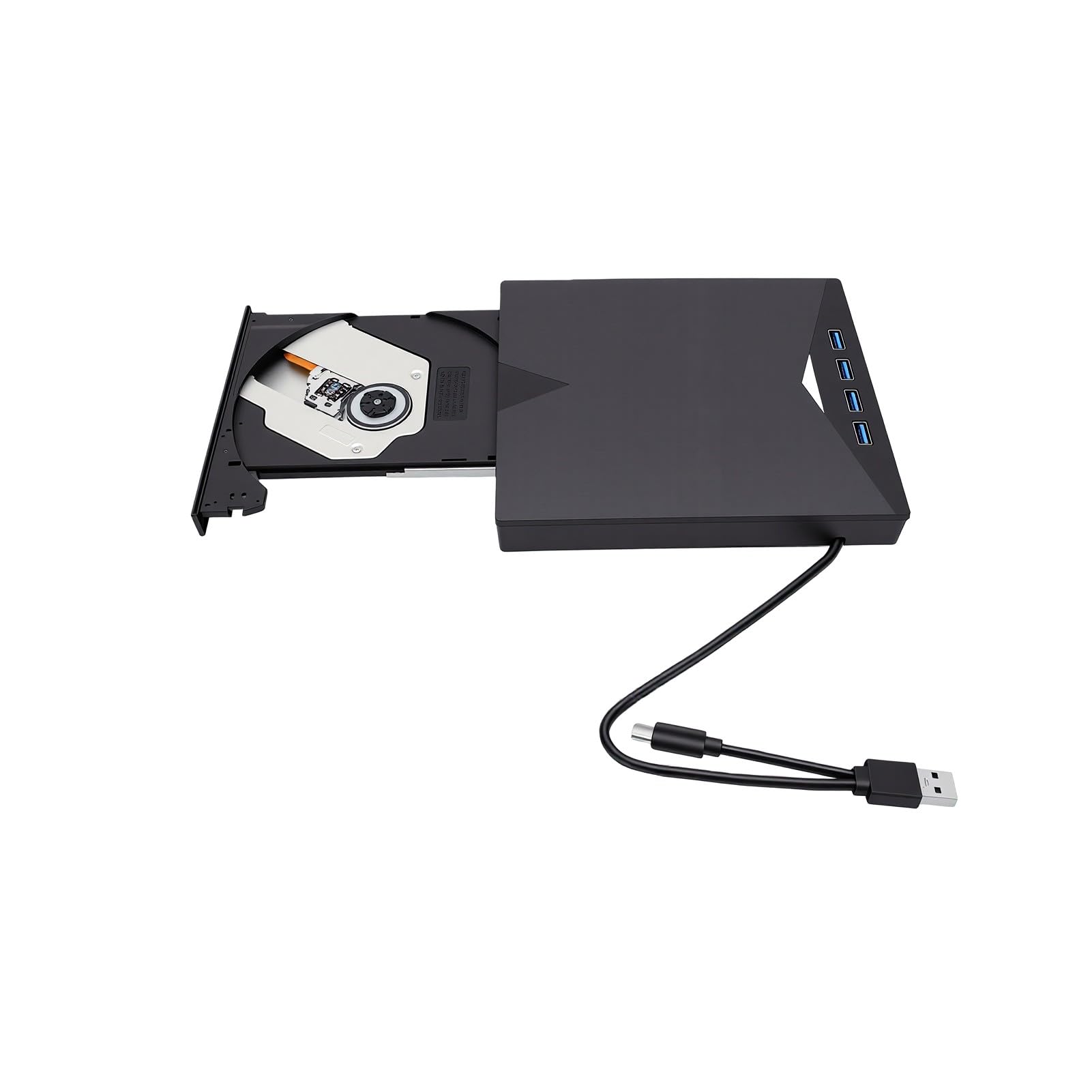 Jectse Zewnętrzny Napęd CD-DVD 2 w 1, Odtwarzacz DVD USB 3.0 i Typu C