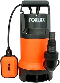 Bomba Submersível Foxlux Água Limpa e Suja 1CV 750W 127V