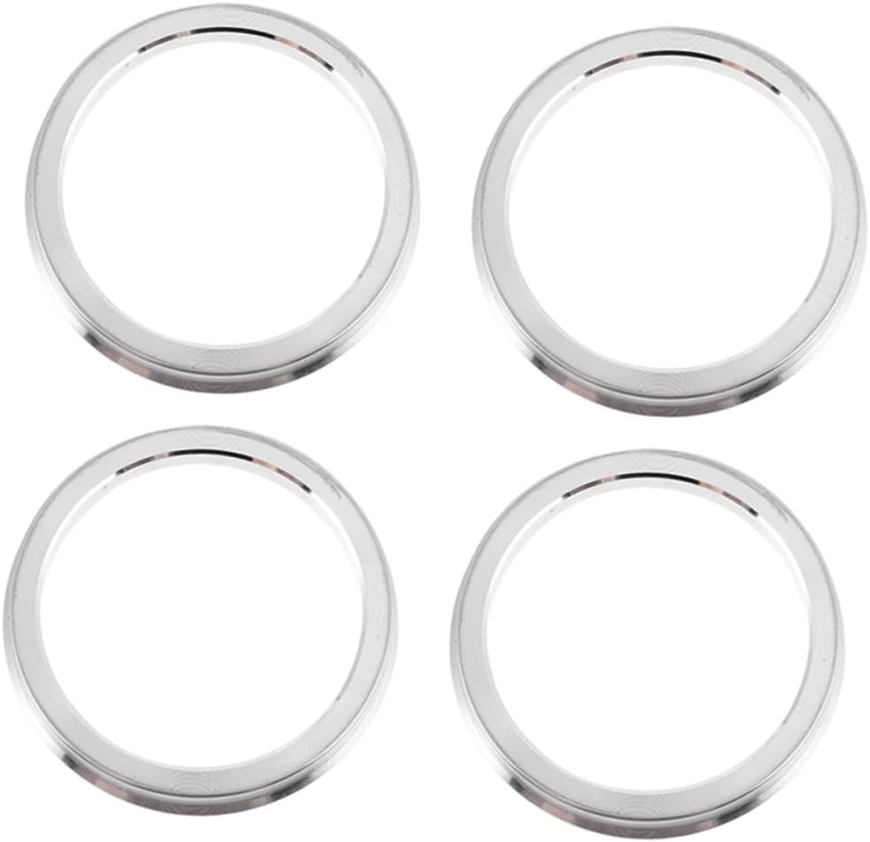 Mikinona Hub Rings for Centric 66.45-57.1mm 4pcs Car Wheel Hub Adapter Aluminum Alloy Aesthetic Ring