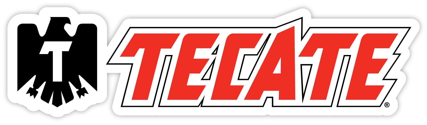 Tecate Long Sticker Decal 7" x 2"