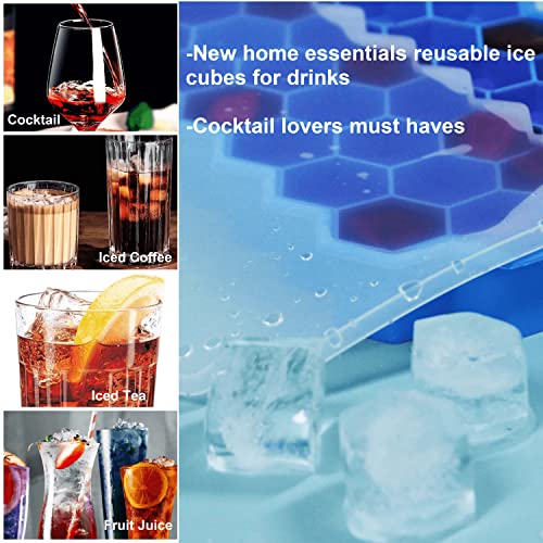 Bidful Ice Cube Trays For Freezer With Lid-37 Grid Silicone For Small Ice Cube Molds,Easy-Release Reusable In Organizer Bins Or Ice Bucket For Cocktail Bar Or Iced Coffee Cup thumb #5