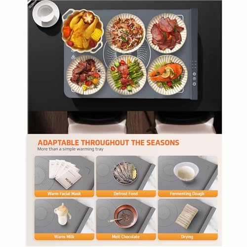 Tapis chauffant alimentaire à chauffage rapide en 8 secondes enroulable - 6