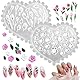 2 Stück Nailart-Formen, 3D-Gel-Silikon, Blumen-Charms, Tulpen, Sakura-Nägel, Charms, floral geschnitzte Form, Maniküre-Dekor, Schnitzschablonen, Damen, DIY-Zubehör