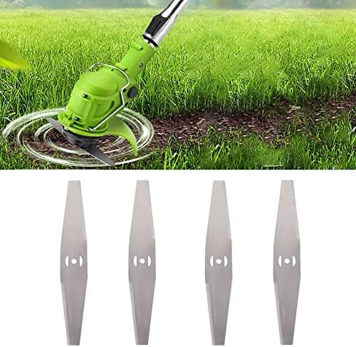 Metal Blade（Cordless String Trimmer Electric Weed Eater Battery Powered Weed Wacker Brush Cutter Need to be Purchased Separately Package delivery Content is Metal Blade*4 Universal Accessories…