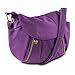 Travelon Anti-Theft Front Zip Hobo Bag with RFID Protection, Plum