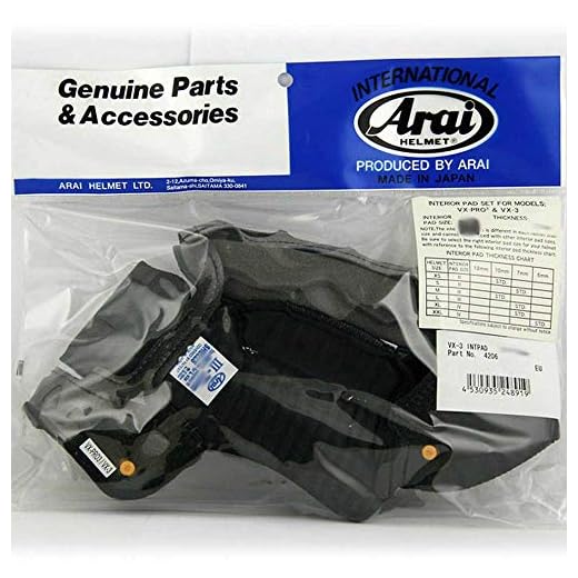 Arai huvudkudde för Tour X3 och VX-3 M 7mm GRÅ