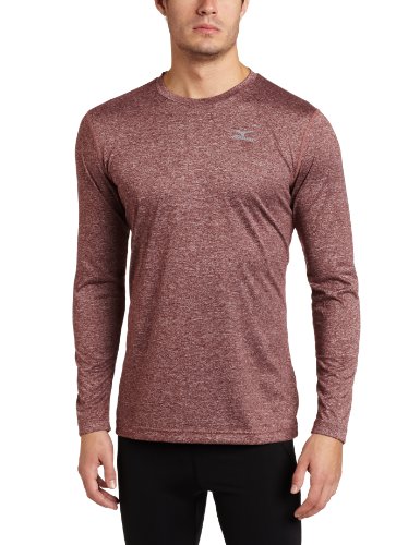 Vêtement athlétique Mizuno homme rouge manche longue taille S