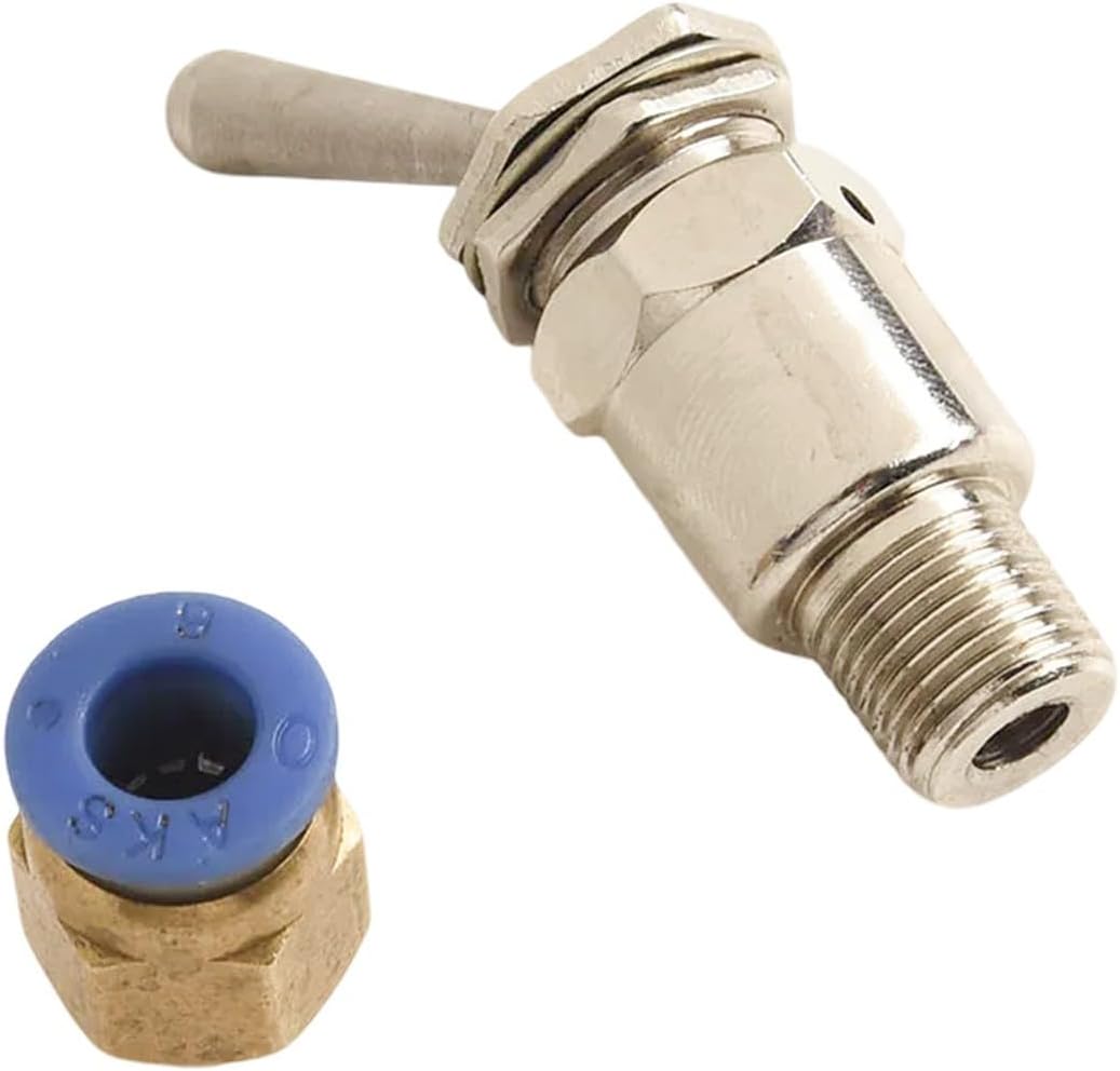 TAC-3V Pneumatic Switch Valve, 2 Position 3 Way Mechanical Valve with 6mm Connector Automatic Equipment