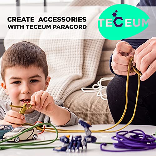 Image of TECEUM Paracord Type III 550 Lemongrass - 1000 ft - 4mm - Tactical Rope MIL-SPEC - Outdoor para Cord -Camping Hiking Fishing Gear and Equipment - EDC Parachute Cord - Strong Survival Rope 461