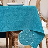 Deconovo Tafelkleed linnenlook waterdicht lotuseffect 130 x 220 cm Deconovo Tafelkleed linnenlook waterdicht lotuseffect 130 x 220 cm