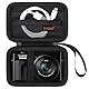 Canboc Tragetasche für Panasonic LUMIX DC-TZ99E/LX10/ZS80/ZS100/ZS70/ZS200/ZS60 4K Digitalkamera, Point and Shoot Kameratasche, Reißverschluss Mesh Tasche passt USB Kabel, Batterien, Schwarz