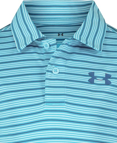 Image of Under Armour Boys' Matchplay Short Sleeve Golf Polo, Lightweight Performance Stretch, Logo Detailing