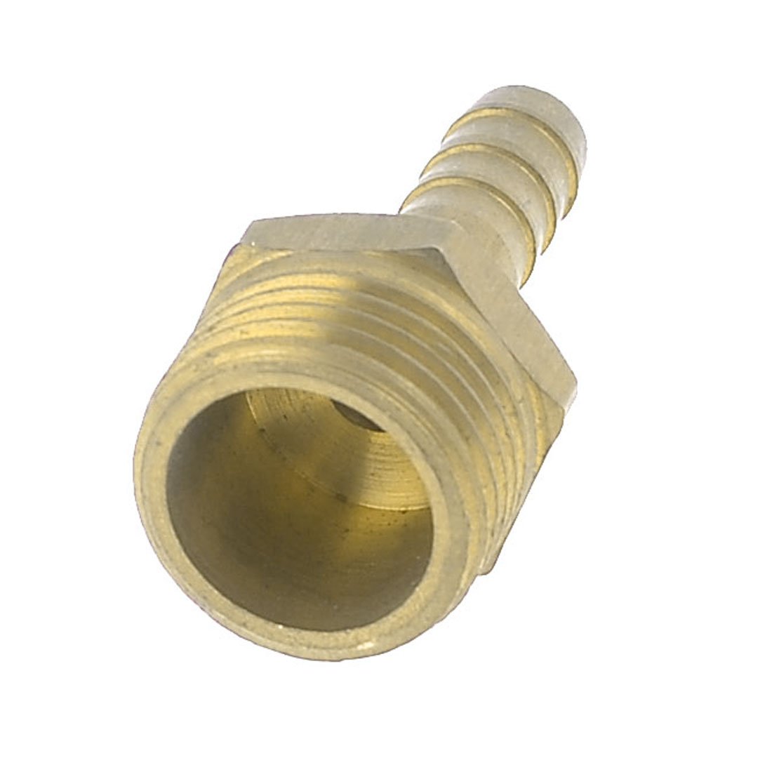 Sourcingmap 1/2"PT Male Thread 8mm Air Gas Hose Barb Coupler Adapter Connector