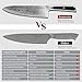 Sunnecko 8 Inch Chef Knife Professional, Sharp Kitchen Knife Damascus Chefs Knife Vg10 High Carbon Stainless Steel