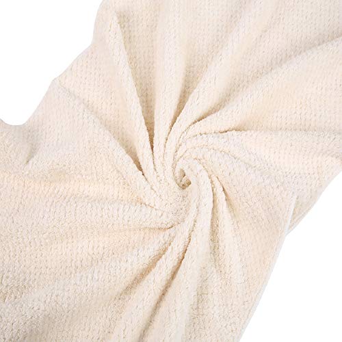 Image of Microfiber Hair Towel Quick Dry Hair Towel Hair Drying Towels Suitable for All Kinds of Hair Ultra Absorbent Long and Thick Hair 19X39inch Blue (1pcs)
