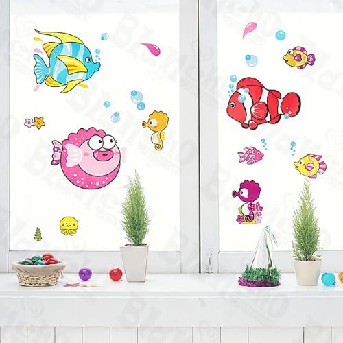 Blancho Bedding Tropical Fish - Wall Decals Stickers Appliques Home Decor