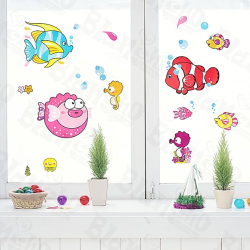 Blancho Bedding Tropical Fish - Wall Decals Stickers Appliques Home Decor #TOP2