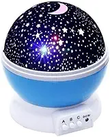 Projetor de luz noturna estrela, luzes de bebê LED, 8 luzes que mudam de cor com cabo USB, projetor de estrelas rotativas 360 graus Decoração de quarto de bebê e crianças Ambiente Relaxante (Azul)
