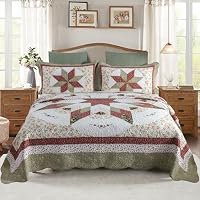 IRGE Stepp-Überwurf Mit Bändern Für Doppelbett – Gemütliche Bettdecke H218