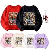 [ンコーラ] トレーナー トゥントゥントゥンサフール 長袖tシャツ キッズ イタリアンブレインロット服 子供 ロンtシャツ 秋冬 スウェット 人気 ゲーム カジュアル クルーネック トップス 男の子 女の子 パーカー (ブラック,130) [並行輸入品]