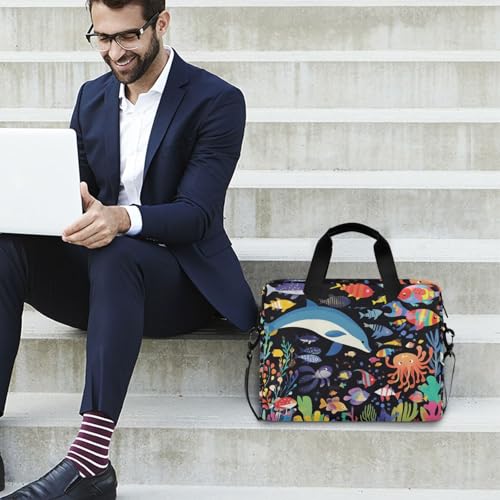 Maletín para laptop portátil 15.6 pulg con asa y correa miniatura 3
