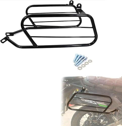 Xitomer Soportes para alforjas, apto para KLR650 1987-2010 2011 2012 2013 2014 2015 2016 2017 2018, alforja de motocicleta KLR650, estantes de