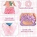 6 Sets Clothes for 3in/7.62cm Collectible Dolls, Handcrafted Adorable Doll Clothing Outfit Costume with Tops and Skirts Dress Accessories for Toy Enthusiasts Display & Decoration (Pink, Purple)