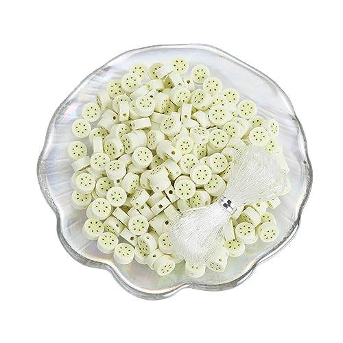 100pcs Banana Polymer Clay Spacer Beads for Women...