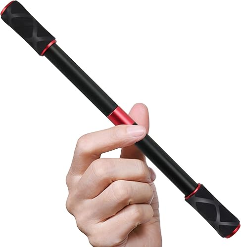 Bolígrafo Spinning Bolígrafos Mod Fidget Spin Pen Spinner Penspinning Mods Metal Pesado, Negro Rojo