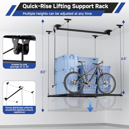 Heavy Duty Garage Lift Storage Rack