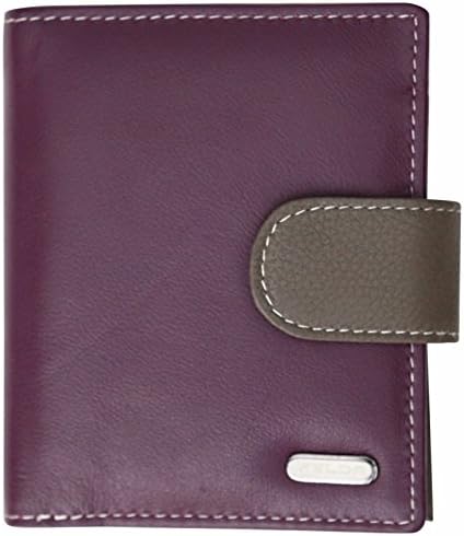 Felda RFID Small Womens Purse  Compact Ladies Wallet, Genuine Leather Ladies Purse - Credit Card Holder 10 Card Slot, Large Leather Purse and Gift Box