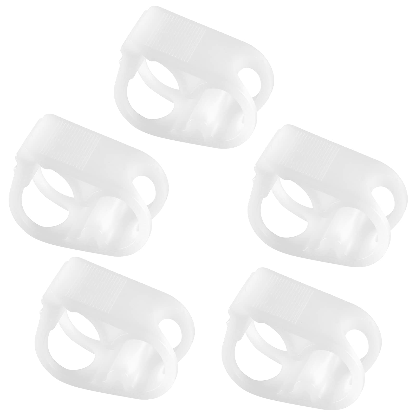 10 Pcs Tubing Clamp, 1/4"-1/2" O.D. Adjustable White Hose Clamp