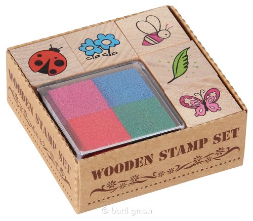 Preisvergleich Produktbild Stempelset Tiere / Blumen