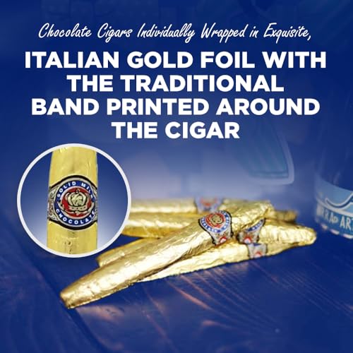 Madelaine Solid Premium Milk Chocolate Cigar Gift Box - Made with Fresh Milk, Cocoa Bean & Swiss-Formulated Chocolate - Ideal for Father's Day - 24 Count Individually Wrapped in an Elegant Hard Box - Image 6