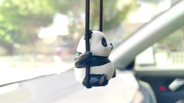Amazon.com: Rear View Mirror Accessories, Swinging Panda Car