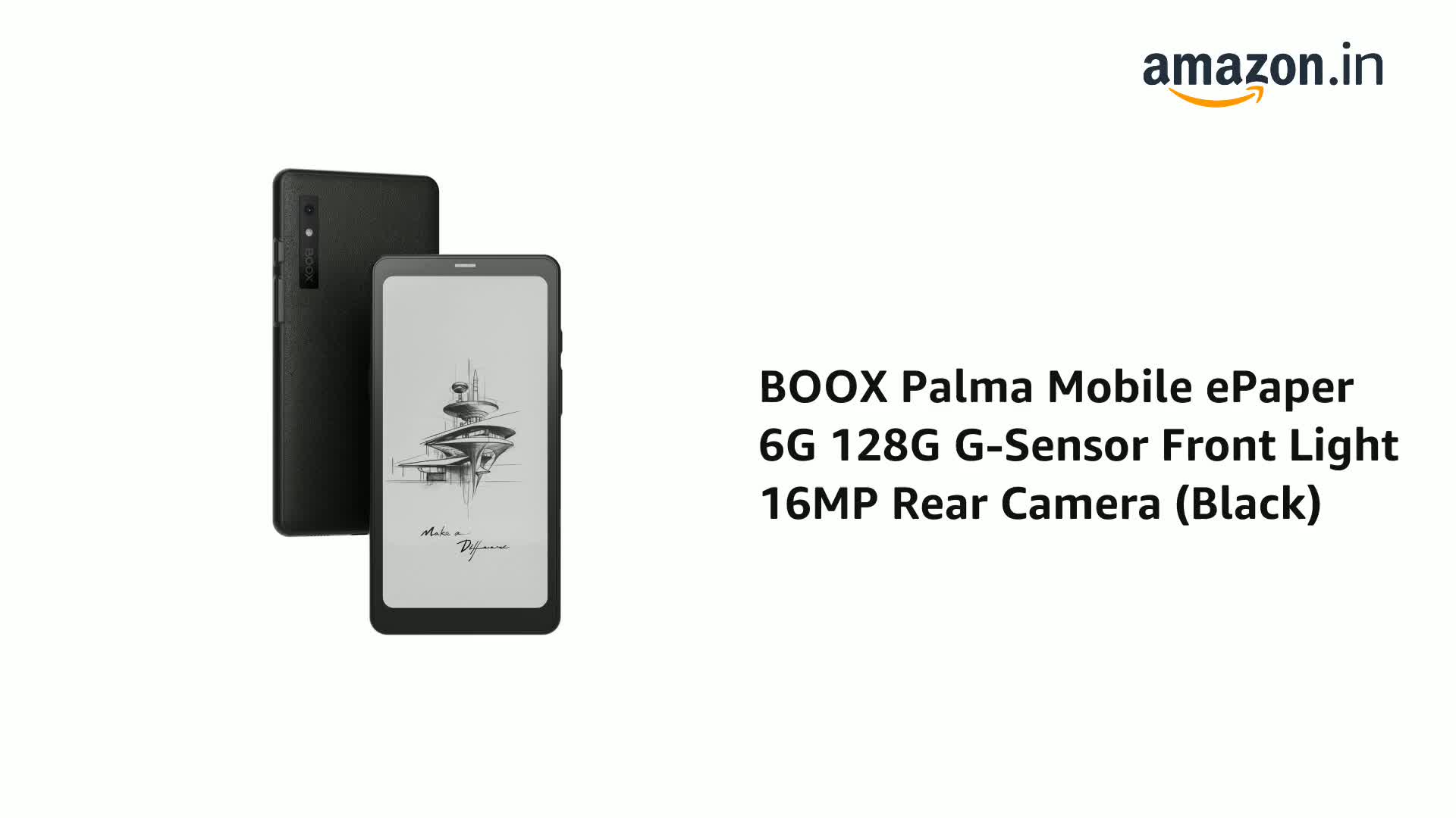 BOOX Palma 6インチ black スマホっぽいサイズの6インチ電子ペーパー搭載Androidタブレット「BOOX