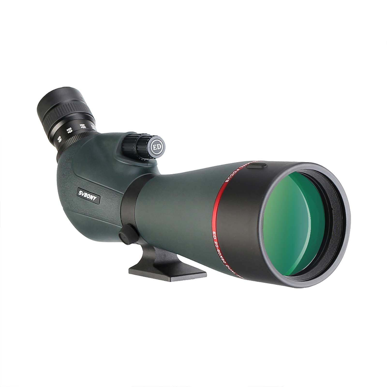 Svbony SV406P lunety ED, 20-60X80mm 1.25" lunety z zoomem z podwójnym ogniskowaniem FMC BAK4, luneta do obserwacji ptaków Wildlife Casual Astronomy Photography