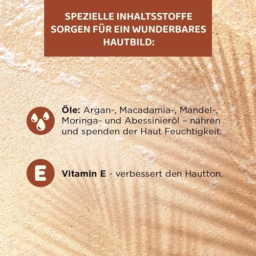 Eveline Cosmetics Brazilian Body Golden Shimmer Körperöl mit Argan-, Macadamia-, Mandel- und Moringaölen - 150ml | Vegane feuchtigkeitsspendende Formel für strahlende Haut – Bild 5