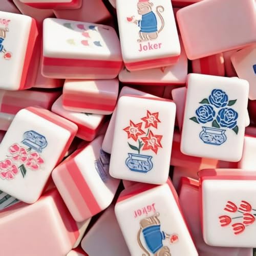 American Mahjong 4 Layer Mahjong Tiles Set 160 Acrylic miniatura 3