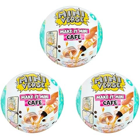 MGA's Miniverse Make It Mini Cafe Series 4 (3 Pack), Mini Collectibles - Mystery Blind Packaging, DIY, Resin Play, Replica Food, NOT Edible, Collectors, 8+ Cover