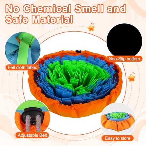 Twoper WD1-ORANGE Adjustable Snuffle Mat For Dogs thumb #4