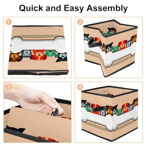 Boîte de rangement pliable en tissu pour ordonner vos placards