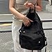IAUGO Canvas Backpack for Women Cute Backpack for Women Vintage Laptop Aesthetic Knapsack-Black