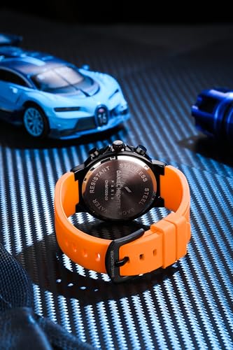 Image of Daniel Hechter Paris Beaubourg Collection Multifunctional Watch for Men with Textured Round Dial and Silicon Strap-DHM1009